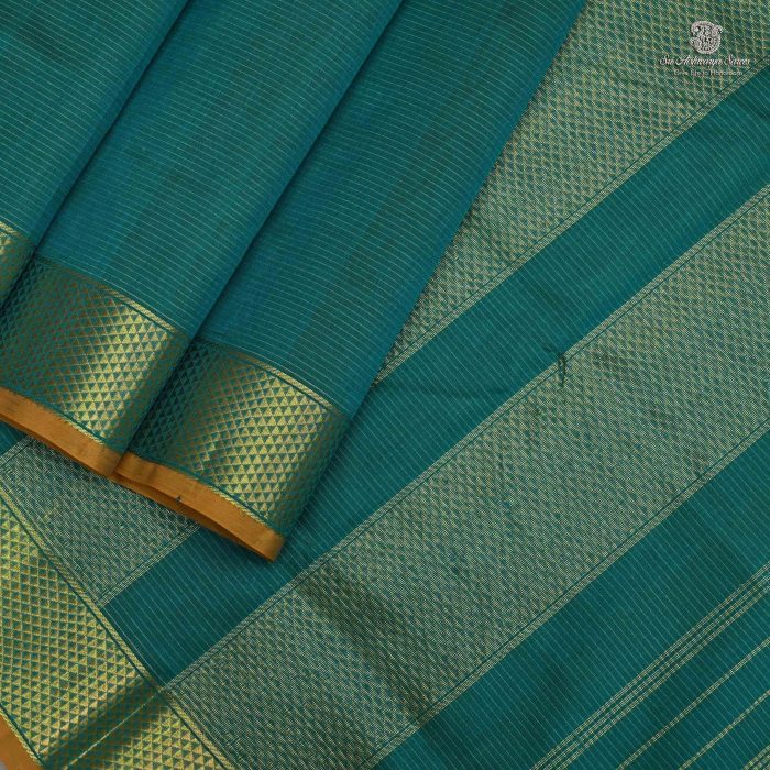 Silk Cotton Sarees Vairaoosi  – Dark Teal  SAS0033682 - Image 3