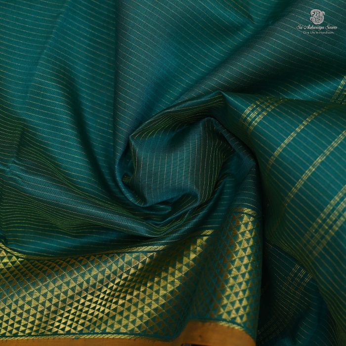 Silk Cotton Sarees Vairaoosi  – Dark Teal  SAS0033682 - Image 2