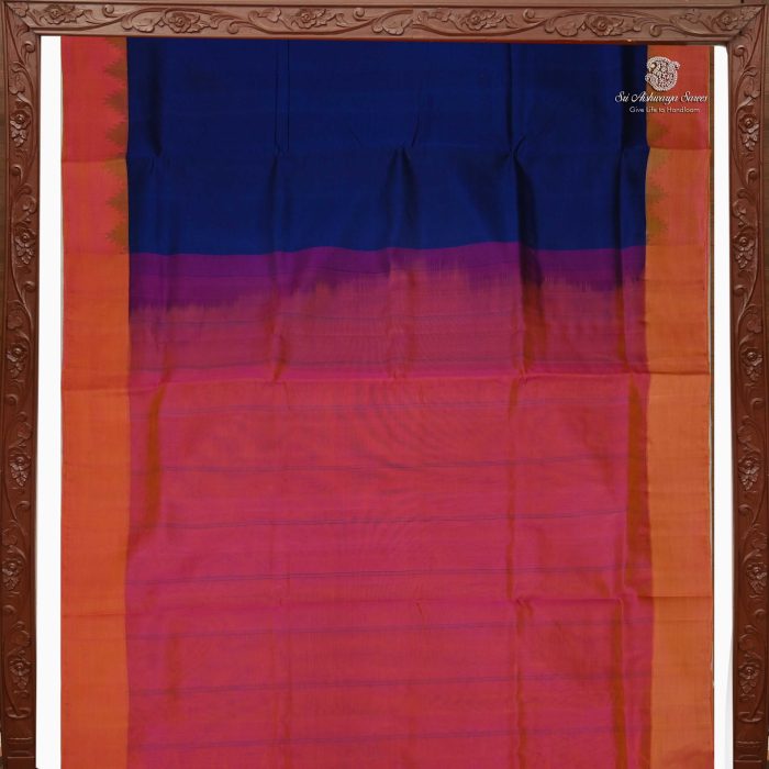 Silk Cotton Sarees Korvai – Admiral Blue SAS0033695 - Image 5