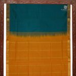 Silk Cotton Sarees Simple– Teal SAS0033702 - Image 5