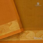 Silk Cotton Sarees Simple– Teal SAS0033702 - Image 4