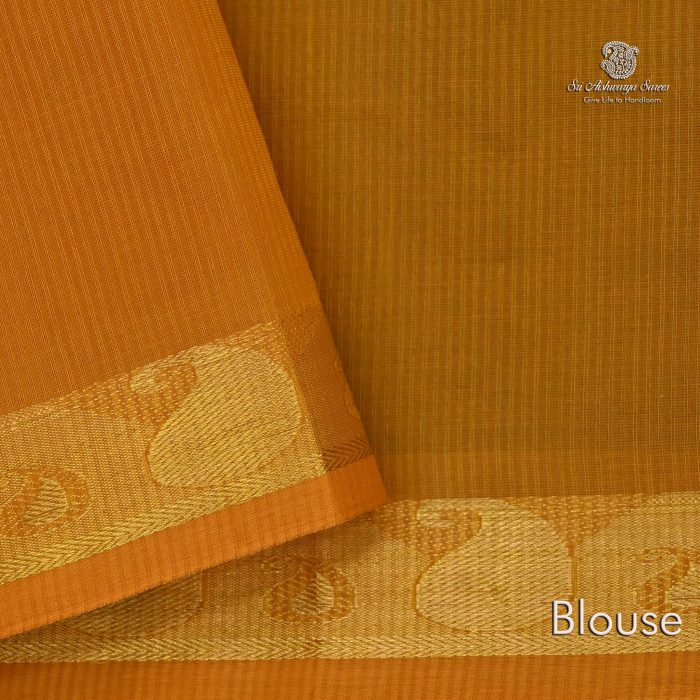Silk Cotton Sarees Simple– Teal SAS0033702 - Image 4