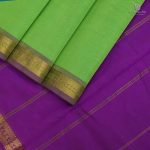 Silk Cotton Sarees  – Peacock Green SAS0033717 - Image 3