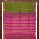 Silk Cotton Printed Sarees – Olive Green SASSC0035724 - Image 4