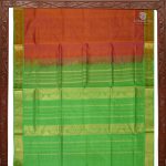 rust silk cotton saree