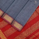 Silk Cotton Sarees Simple – Gray SAS0033147 - Image 3