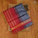 Silk Cotton Sarees Simple – Gray SAS0033147 - Image 6