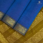 Silk Cotton Sarees Simple – Peacock Blue SAS0033148 - Image 3