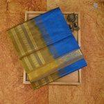 Silk Cotton Sarees Simple – Peacock Blue SAS0033148 - Image 6