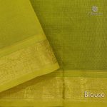 Silk Cotton Saree - Dark Green SAS0033149 - Image 4