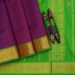 Silk Cotton Saree - Dark Purple SAS0033169