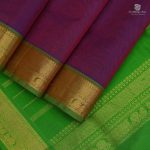 Silk Cotton Saree - Dark Purple SAS0033169 - Image 4
