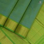 Silk Cotton Saree - Turquoise Green SAS0033173 - Image 3