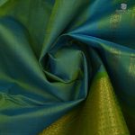 Silk Cotton Saree - Turquoise Green SAS0033173 - Image 2