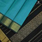 Silk Cotton Saree - Turquoise Blue SAS0033178 - Image 4