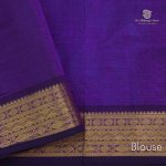 Silk Cotton Saree - Violet SAS0033179 - Image 4