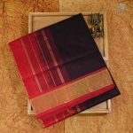 Silk Cotton Saree - Deep Brown SAS0033180 - Image 2