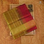 Silk Cotton Sarees Simple – Deep Maroon SAS0033189 - Image 6