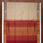 Silk Cotton Saree - Beige SAS0033191 - Image 4