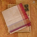 Silk Cotton Saree - Beige SAS0033191 - Image 5