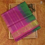 Silk Cotton Saree - Peacock Green SAS0033281 - Image 2