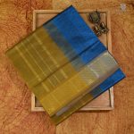 Silk Cotton Saree -  Yale Blue SAS0033290 - Image 2