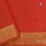 Silk Cotton Saree Red Color SAS0033351 - Image 5
