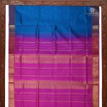 Silk Cotton Saree Blue Color SAS0033354 - Image 6