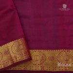 Silk Cotton Saree Dark Green Color SAS0033355 - Image 5