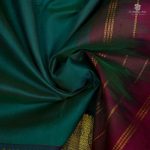 Silk Cotton Saree Dark Green Color SAS0033355 - Image 2