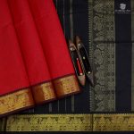 Silk Cotton Saree Red Color SAS0033356