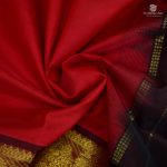 Silk Cotton Saree Red Color SAS0033356 - Image 4