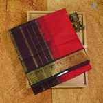 Silk Cotton Saree Red Color SAS0033356 - Image 3