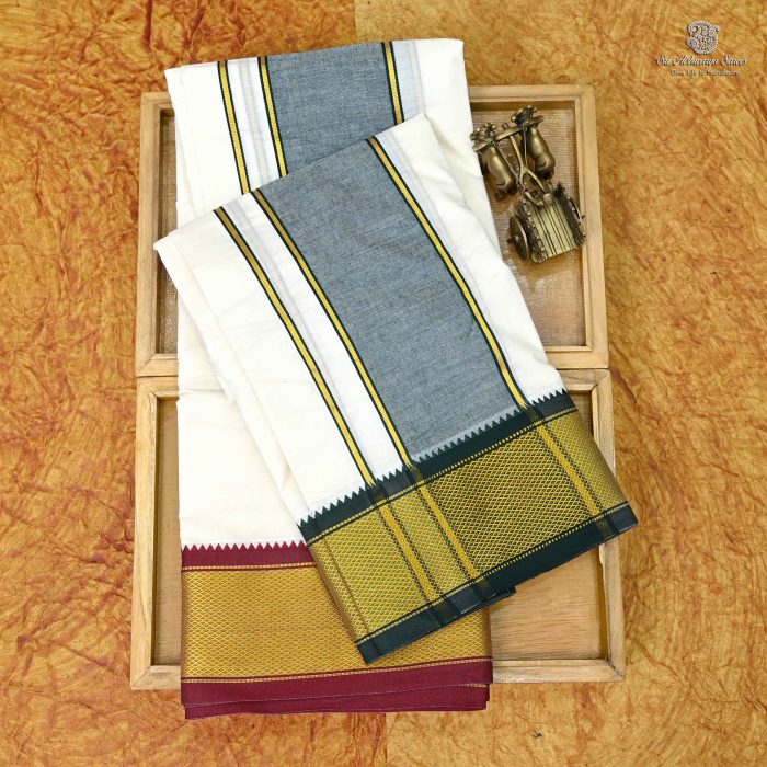 Dhoti 9*5 - Unbleached SASD0033384 - Image 1