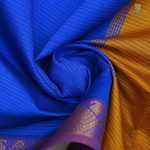 Semi Silk Cotton Sarees –Navy Blue SASPC0033838 - Image 2