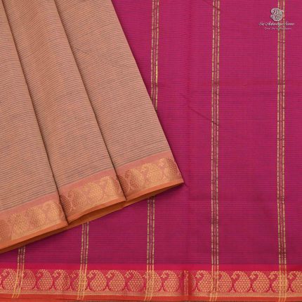 Semi Silk Cotton Sarees –Cinnamon Brown SASPC0033845