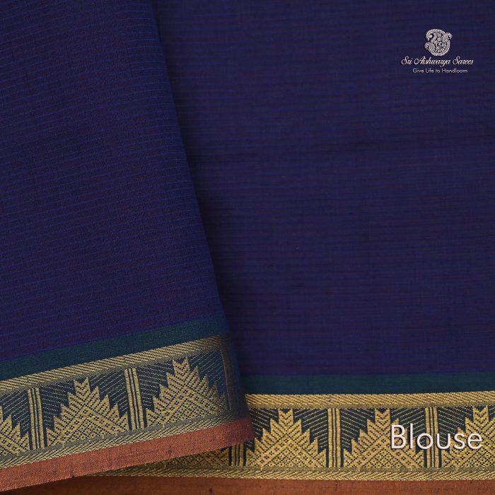 Semi Silk Cotton Sarees –Grey SASPC0033851 - Image 3