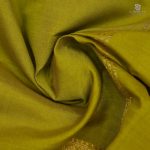 Semi Silk Cotton Sarees –Parrot Green SASPC0033852 - Image 2