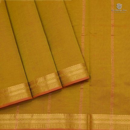 Semi Silk Cotton Sarees –Golden Yellow SASPC0033859