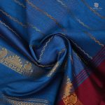 Semi Silk Cotton Sarees –Peacock  Blue SASPC0033868 - Image 2