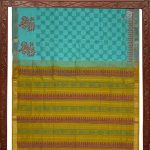 Semi Silk Cotton Printed Sarees –Pastel Green SASPC0033970 - Image 4