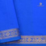 Semi Silk Cotton Printed Sarees –Peacock Green SASPC0034002 - Image 3