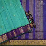 10 Yards Silk Cotton Sarees - Turquoise Blue SASTS0034006