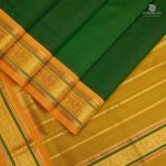 10 Yards Silk Cotton Sarees - Dark Green SASTS0034013 - Image 3