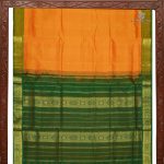 10 Yards Silk Cotton Sarees - Bright Orange SASTS0034015 - Image 4
