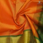 10 Yards Silk Cotton Sarees - Bright Orange SASTS0034015 - Image 2