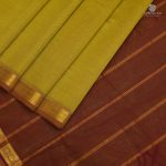 10 Yards Silk Cotton Sarees - Mustard Yellow SASTS0034018 - Image 3