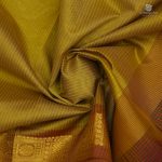 10 Yards Silk Cotton Sarees - Mustard Yellow SASTS0034018 - Image 2