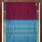 10 Yards Silk Cotton Sarees - Dark Purple SASTS0034027 - Image 4