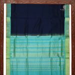 Silk Cotton Sarees Korvai – Dark Blue SAS0034035 - Image 5